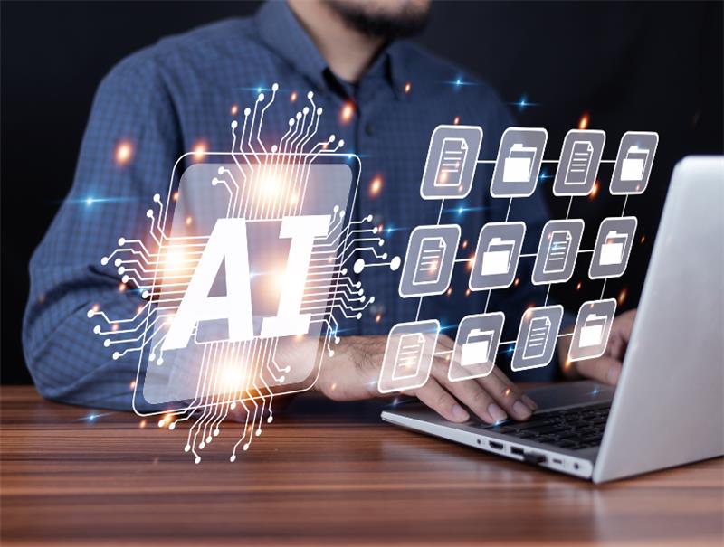 Full-stack and AI development visual